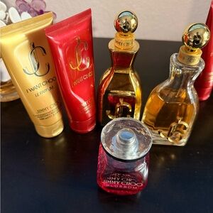 Jimmy Choo Gold and Red Fragrance Collection